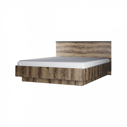 Кровать с подъемным механизмом JAGGER Дуб монастырский/Черный