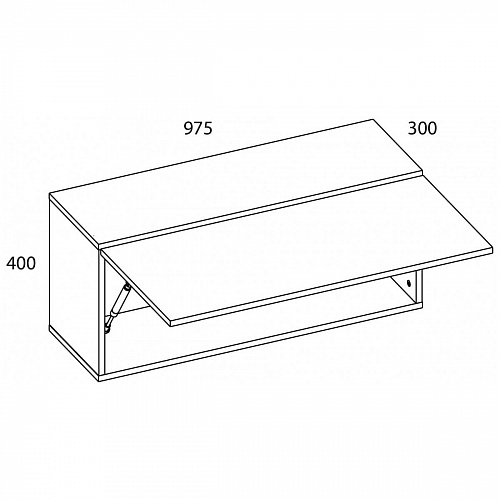 Шкаф навесной MODERN 1D/97-30 Персидский жемчуг