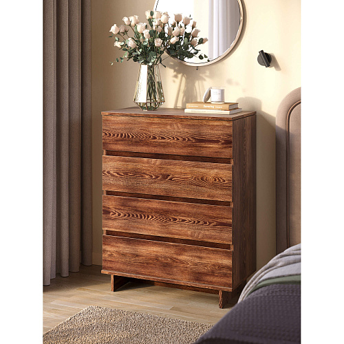 Комод НК DIEGO 4 ящика Каштан