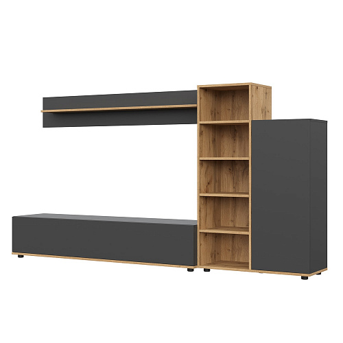 Гостиная НК AMAZON Графит/Дуб Вотан