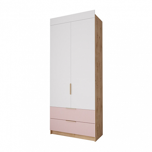 Шкаф Лавис 900 Дуб бунратти/Роза