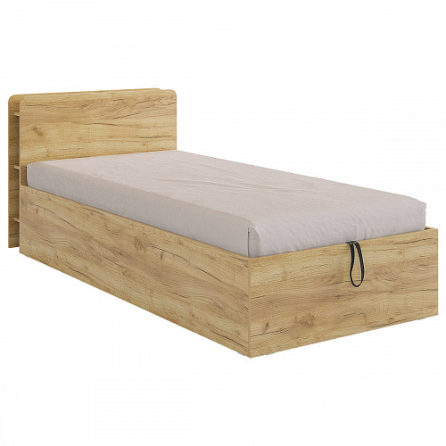 Кровать с подъемным механизмом Юниор 90х200 дуб крафт золотой