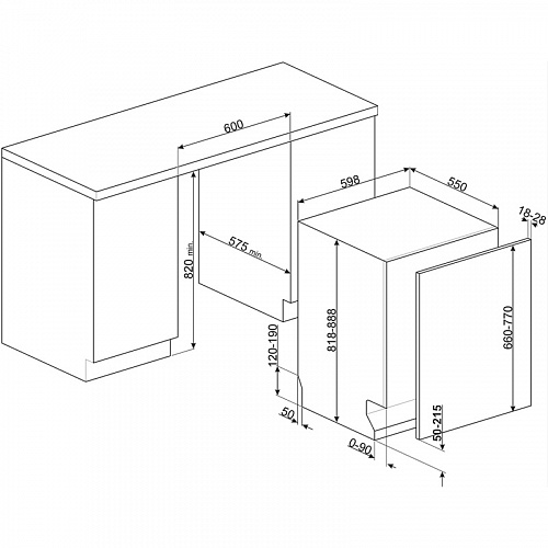 Посудомоечная машина Smeg STL7324AQL