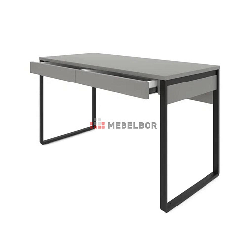 Стол письменный лофт DQ MADRID М-2 Черный/Серый графит