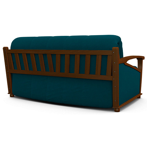 Диван Глория-Аккордеон (массив) CATANIA MENTHOL/Орех