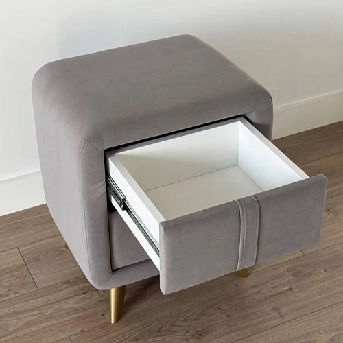 Тумба прикроватная Софи 2 оникс (велюр)