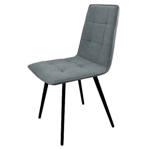 Стул Рица Лофт черный муар/Катания Сильвер