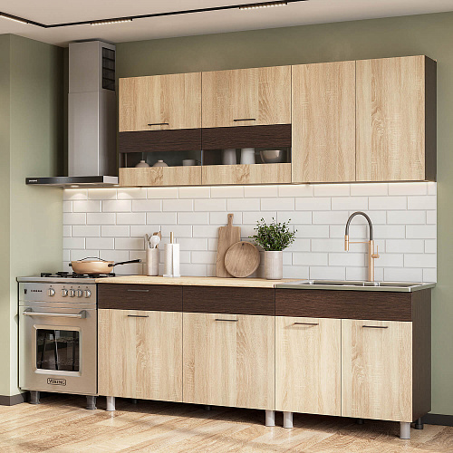 Кухня Босфор 2,0 Дуб Венге/Дуб Сонома