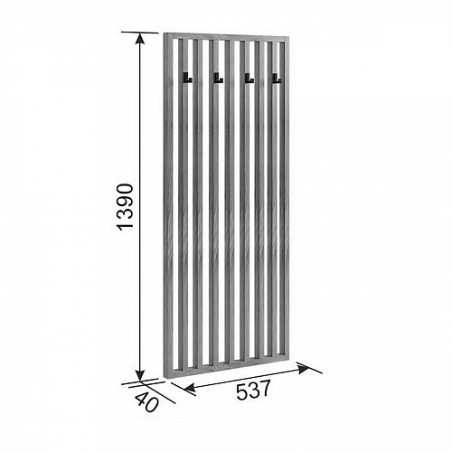 Прихожая Бери К7 дуб крафт золотой/графит