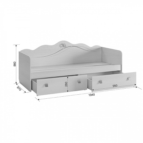 Набор детской мебели Фэнтези К1 белый рамух