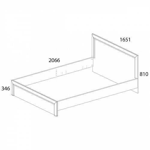 Спальный гарнитур OLIVIA Вудлайн крем/дуб анкона