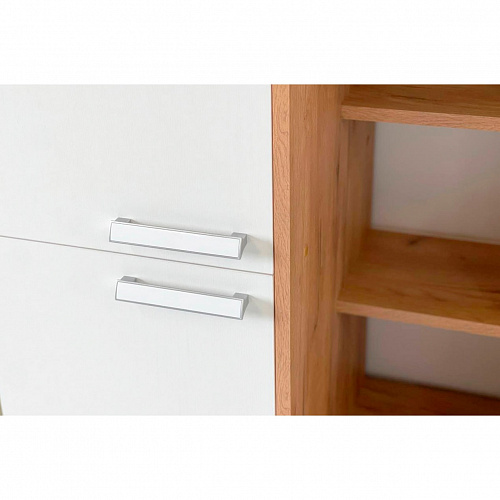 Стенка Токио дуб крафт золотой/белое дерево