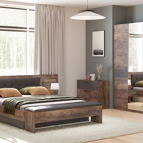 Спальный гарнитур Глазго Таксония/Металл Бруклин