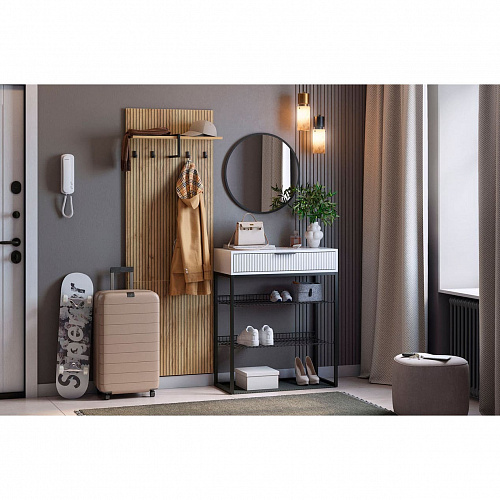 Прихожая К1 дуб крафт золотой/белое дерево