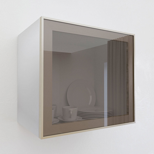 Фасад со стеклом из алюминиевого профиля 500х450