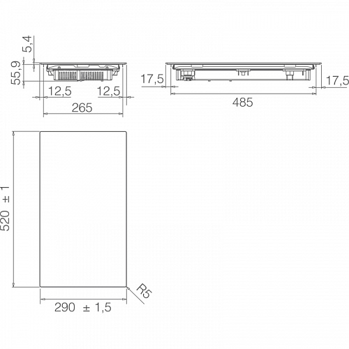 Индукционная варочная панель ELICA PRF0199858