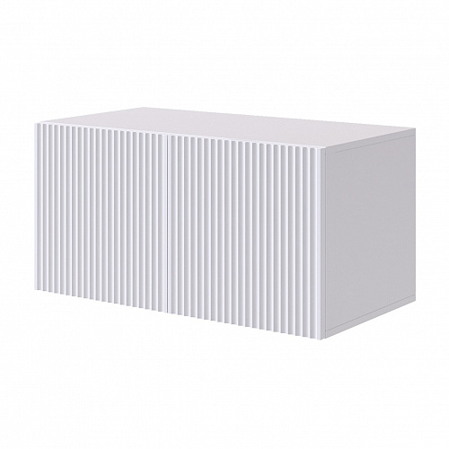 Антресоль двухдверная Зефир 118.01 белое дерево/белый (эмаль)