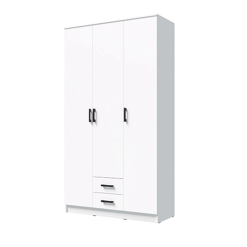 Шкаф Трио без зеркала Белый гладкий