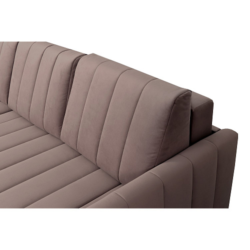 Угловой диван Ларио Мора Темно-коричневый