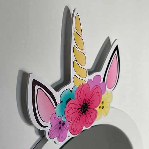 Набор детский Единорожка белое дерево/белый (плюш)