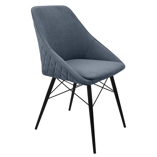 Стул Монти ST Люкс черный муар/Катания Стил