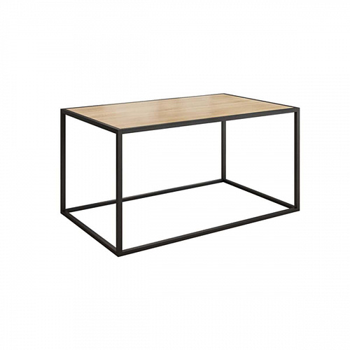 Стол журнальный Стиль 1 черный муар/дуб сонома