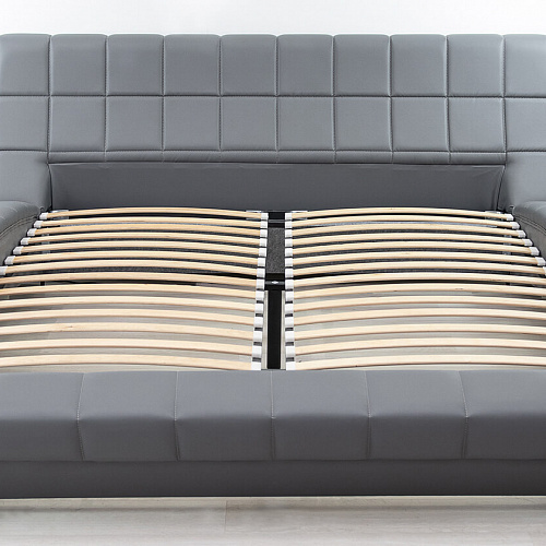 Кровать Оливия 1600х2000 Марика 485 серый