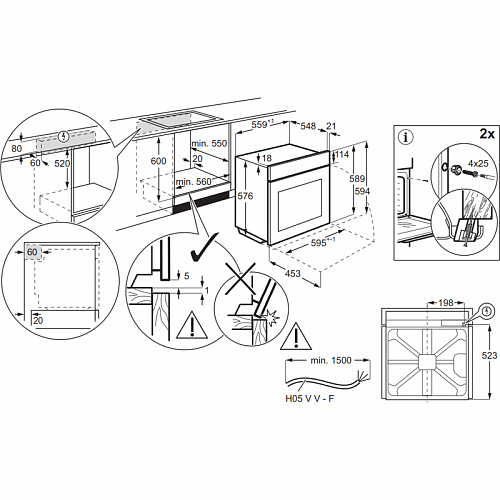 Встраиваемый духовой шкаф Electrolux LOE8F38X