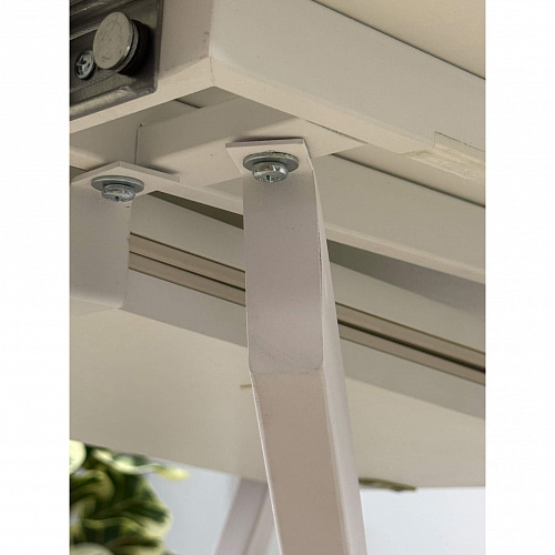 Стол обеденный Kenner R900 белый/керамика мрамор белый