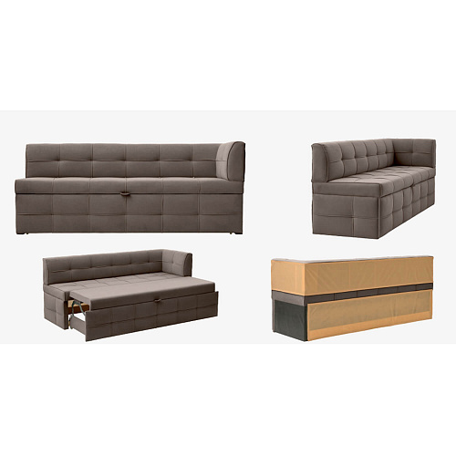 Кухонный диван Атлас с углом Плюс