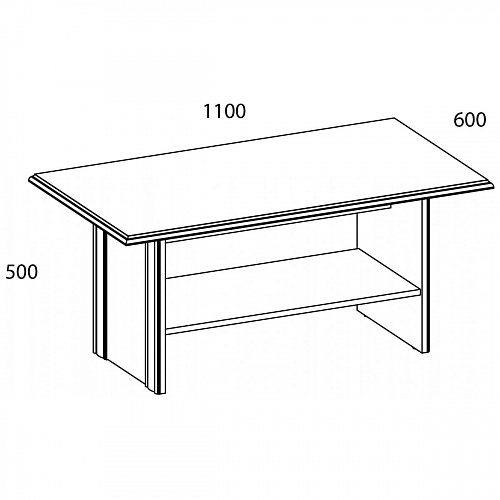 Стол журнальный TIFFANY Вудлайн кремовый