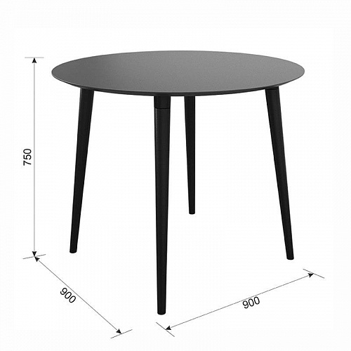 Стол обеденный Сканди 2 серый/венге