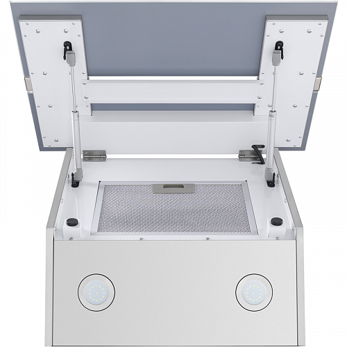 Кухонная вытяжка MAUNFELD MERSEY 60 Inox Glass white