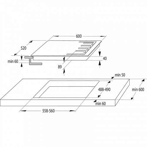 Варочная панель Gorenje GW641XHF