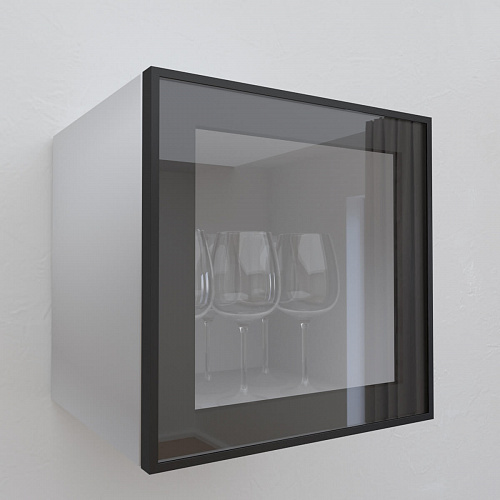 Фасад со стеклом из алюминиевого профиля 350х350