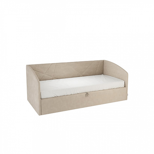 Кровать с подъемным механизмом Бест (Софа) 90х200 капучино (велюр)