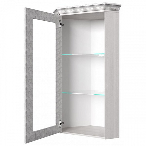 Шкаф с витриной 1VU TIFFANY Вудлайн кремовый