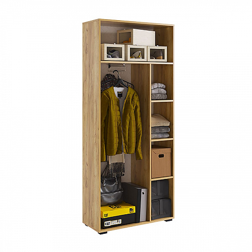 Прихожая Бери К7 дуб крафт золотой/белое дерево