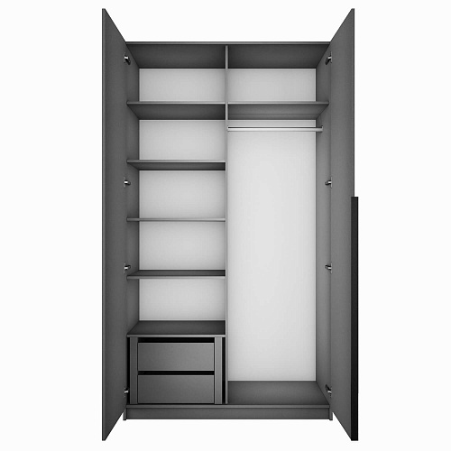 Шкаф Локер 1200 распашной Серый Диамант