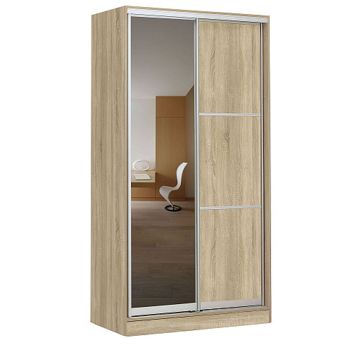 Шкаф-купе 2-х дверный 1210х445 ВАРИАНТ 4 Дуб сонома