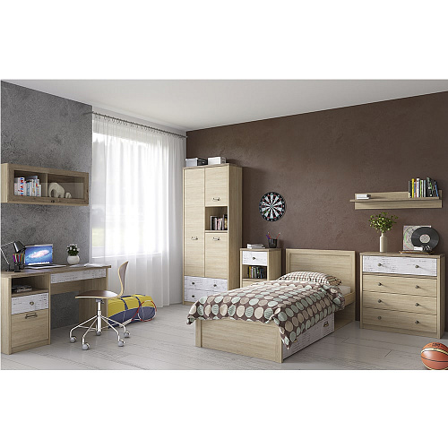 Кровать односпальная 90/D2 DIESEL дуб мадура/энигма