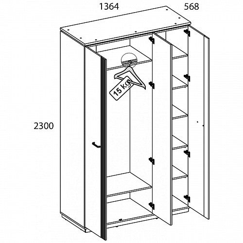 Спальный гарнитур VINATI №2 Персидский жемчуг/Амарок