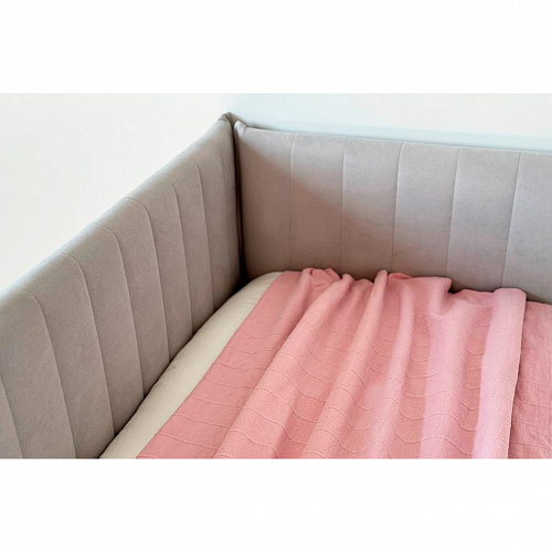 Кровать с ящиками Твикс (Софа) 90х200 галька (велюр)