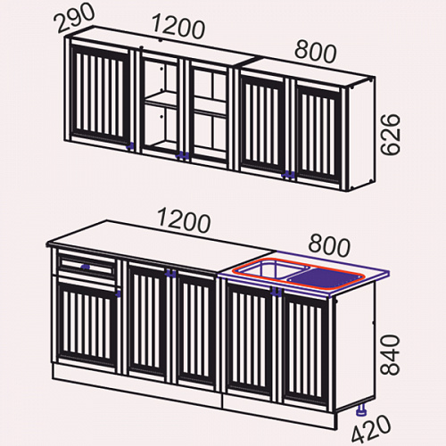 Кухня Хозяюшка 2,0 Трюфель