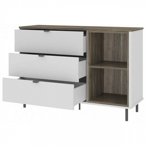 Комод SIMPLE 3S2N Белый/Монте/Джелато