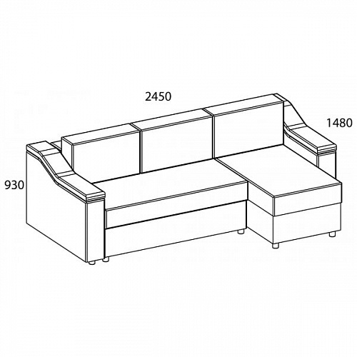 Диван угловой FELLINI NEBBY 014