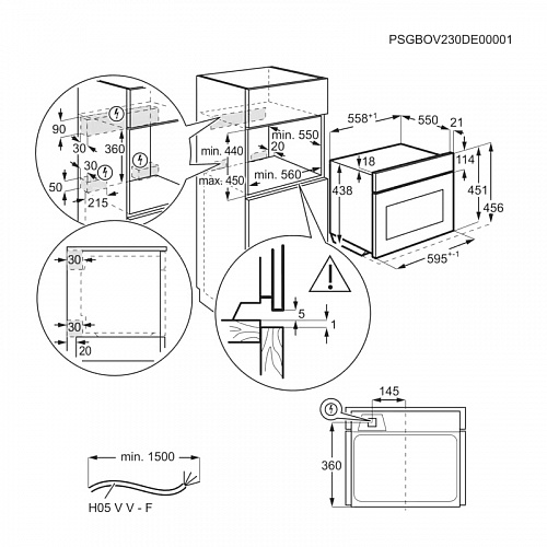 Встраиваемый духовой шкаф Electrolux LVL8E09Z
