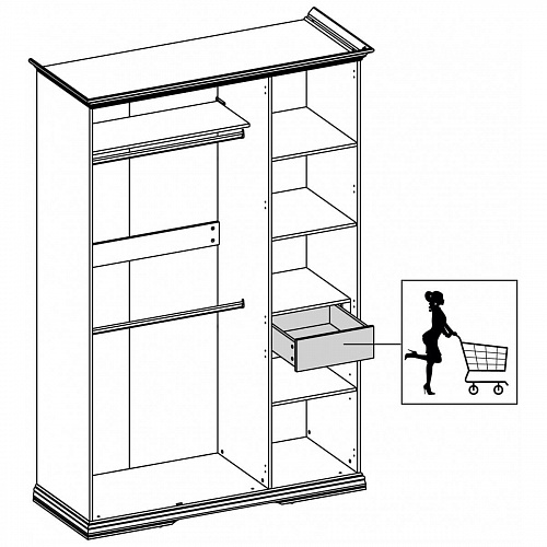 Ящик SEVILLA 50 Белый