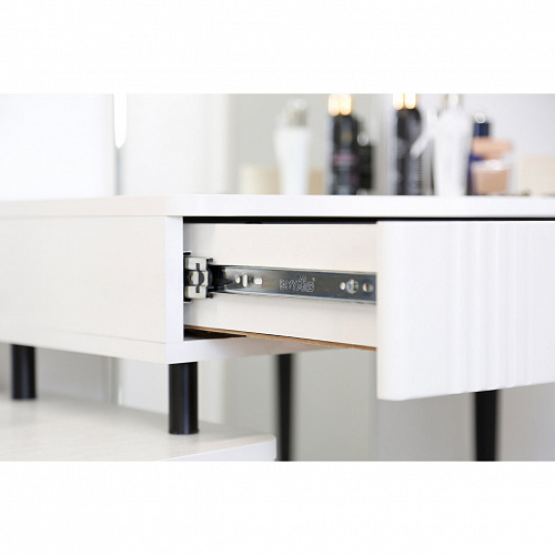 Туалетный столик Ева белое дерево/белый матовый