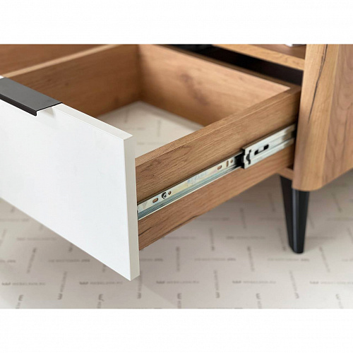 Тумба прикроватная Адам дуб крафт золотой/белое дерево